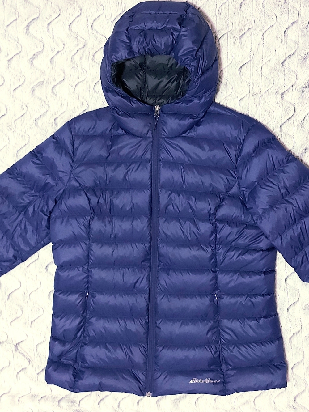 Eddie Bauer Blue/Purple 650 Down Puffer Jacket